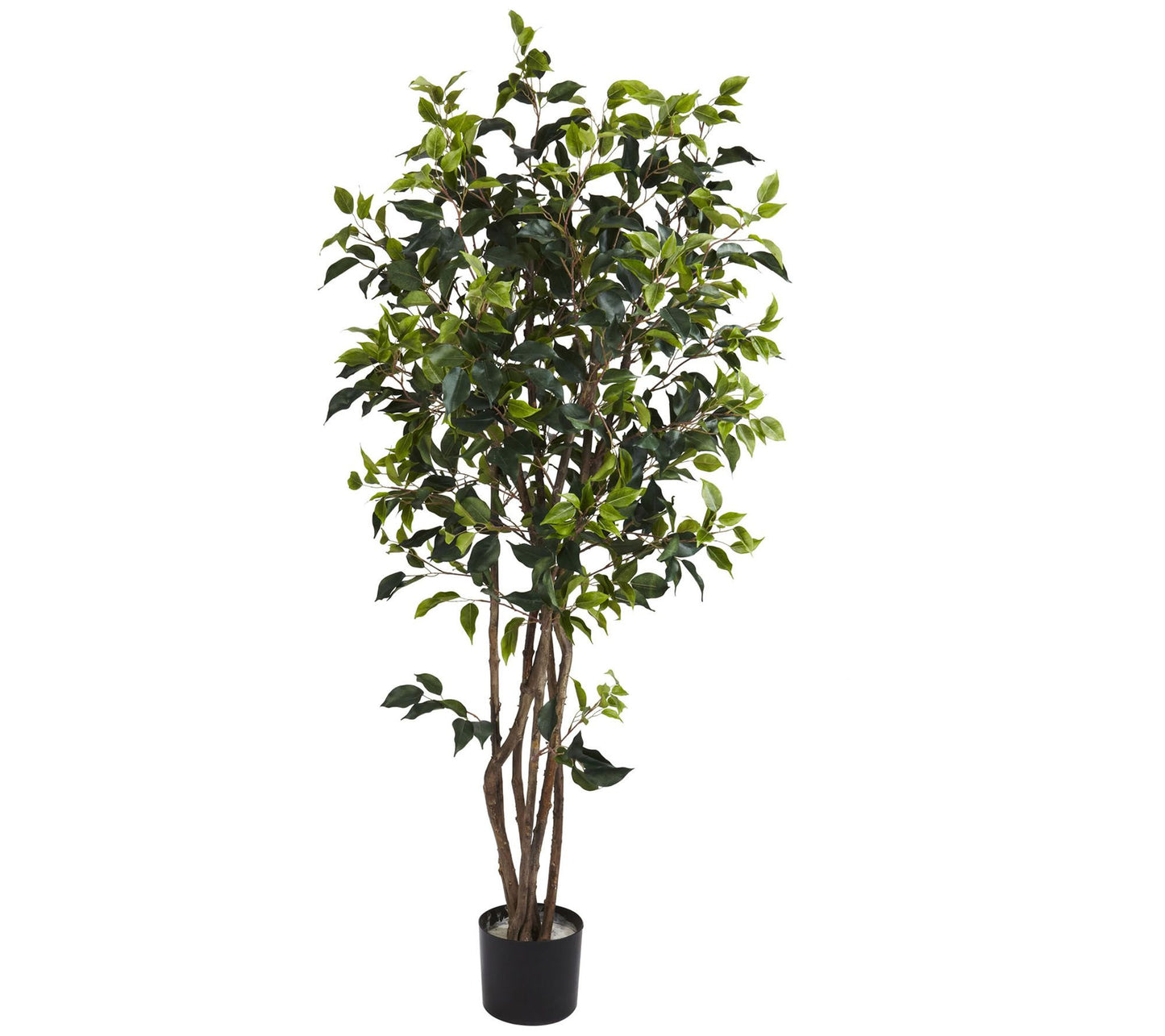 5' Ficus Bushy Silk Tree by Nearly Natural