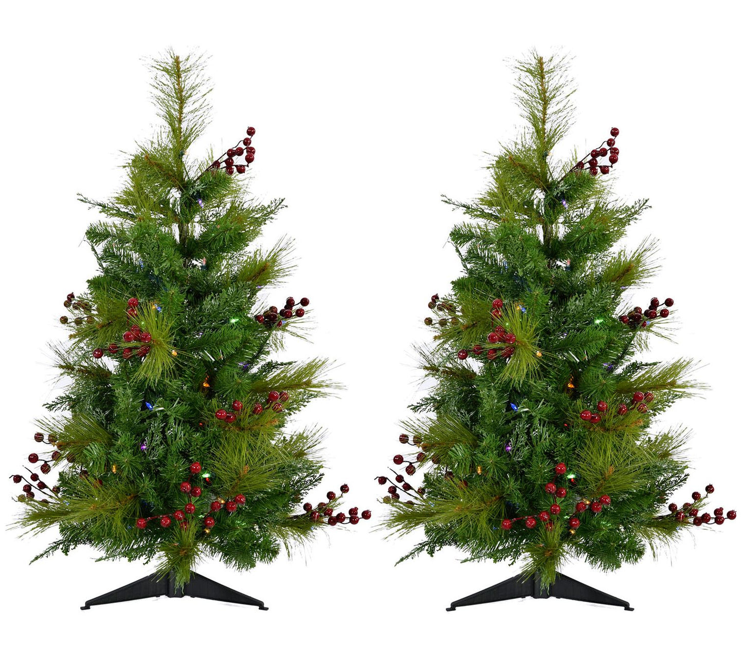 Fraser Hill Farm Set of Two 3-Foot Pine Artificial Trees