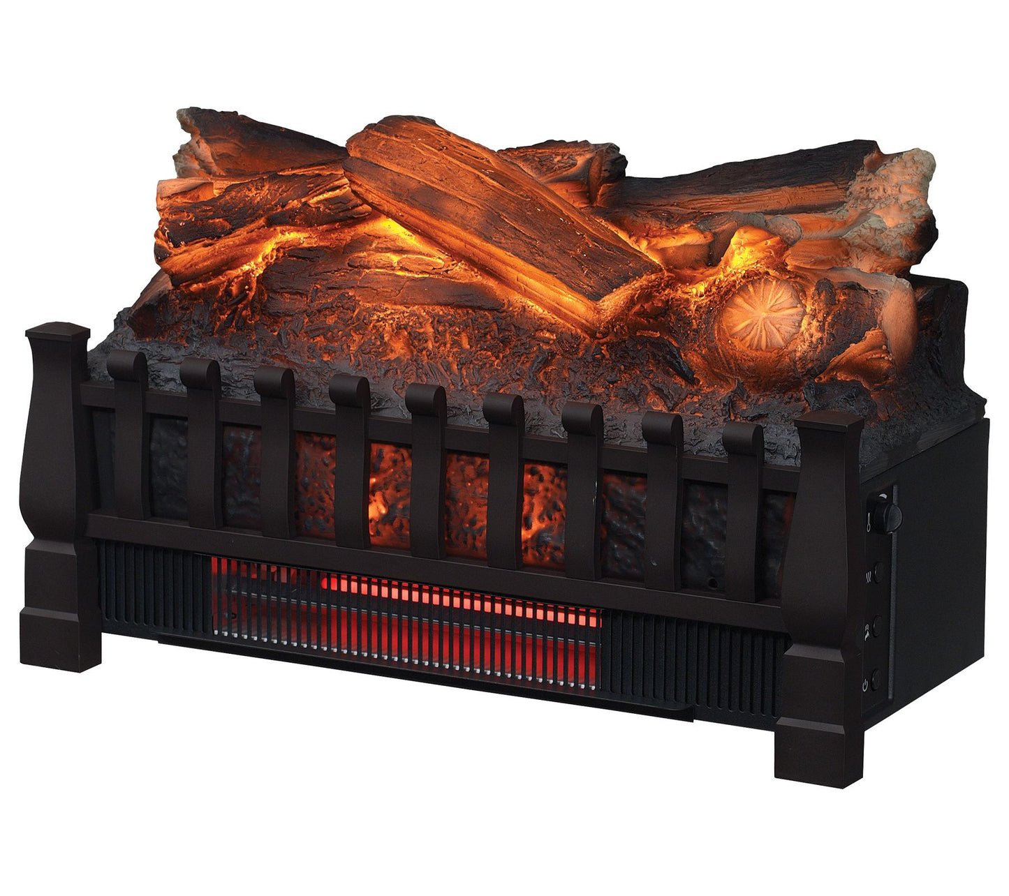 Duraflame Infrared Split Oak Log Set Heater w/ Black Grate