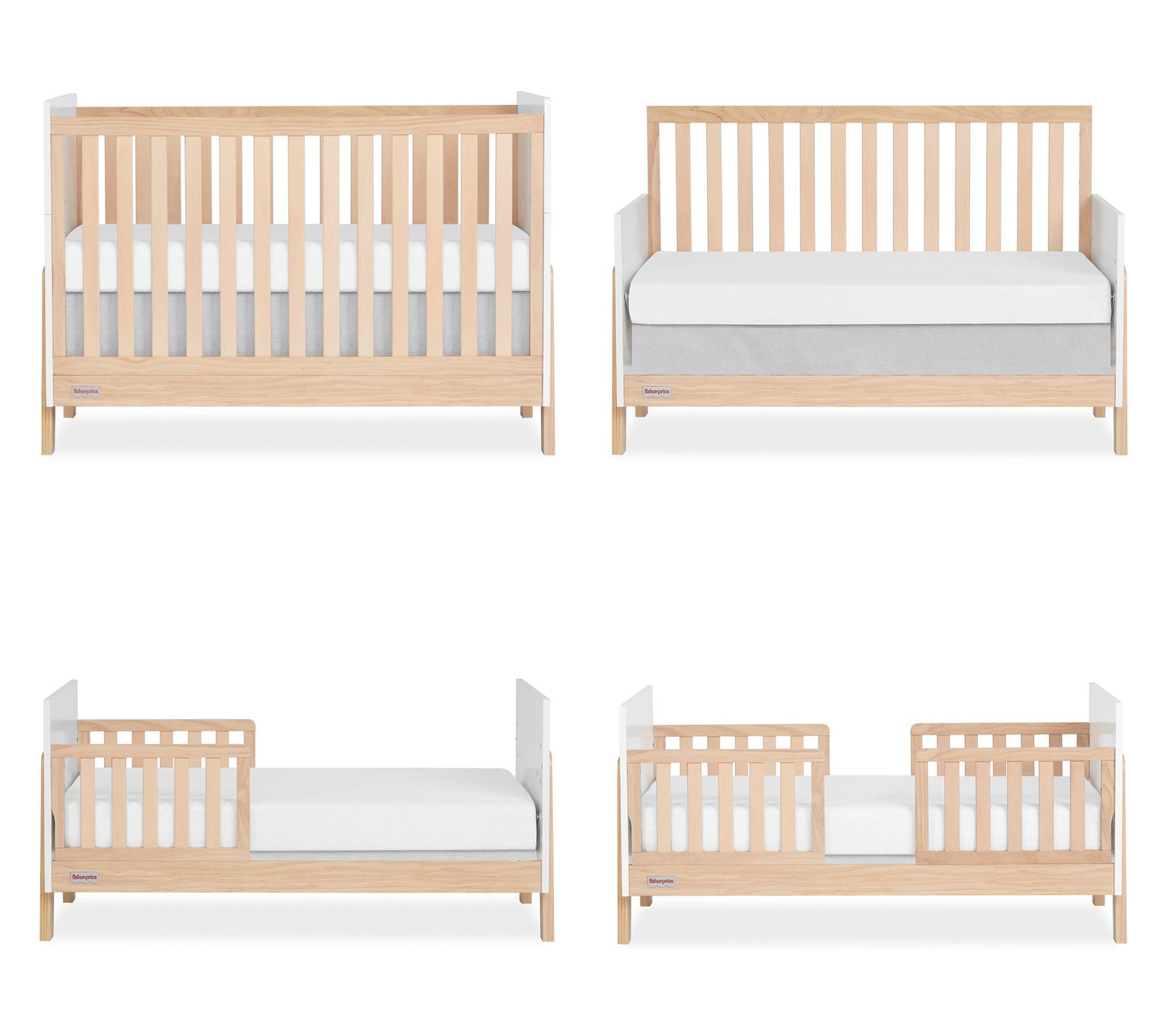 Dream On Me Fisher Price Iris 5-in-1 Convertible Crib