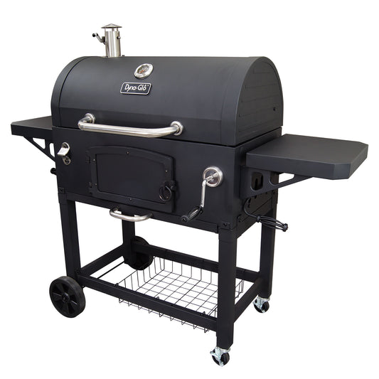 Dyna-Glo 32-in W Black Barrel Charcoal Grill