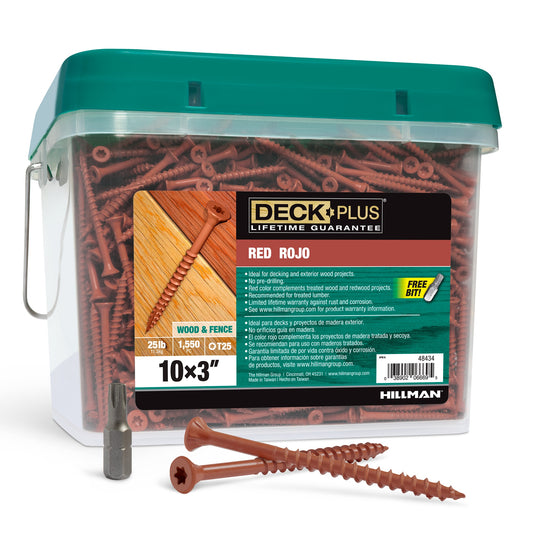 Deck Plus #10 x 3-in Wood To Wood Deck Screws (1550-Per Box) 48434