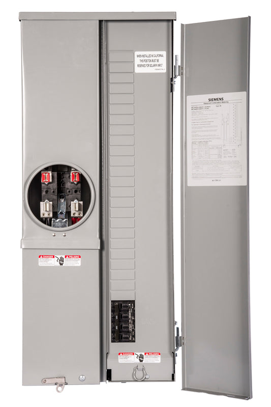 Siemens 200-Amp 24-Spaces 42-Circuit Outdoor Main Breaker Meter Combo Load Center MC2442B1200EFV