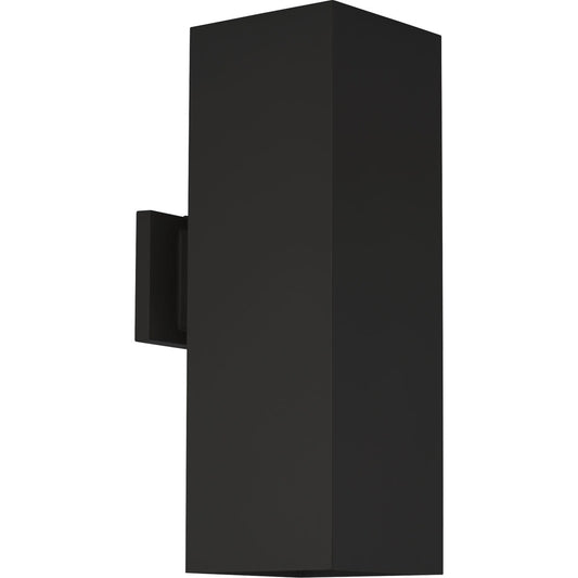 Progress Lighting LED Square Cylinder 18-in H Black Hardwired Integrated LED Outdoor Wall Light 955257