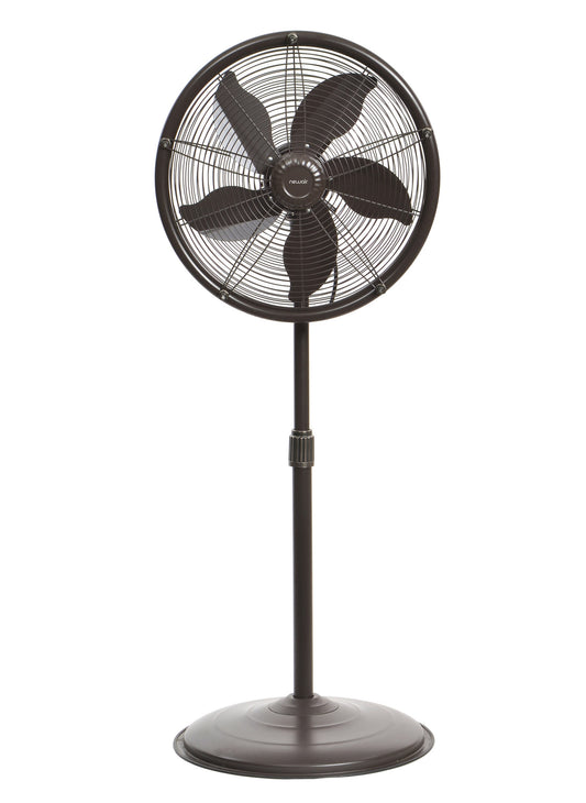 NewAir 18-in 120-Volt 3-Speed High Velocity Outdoor Brown Oscillating Misting Pedestal Fan AF-600