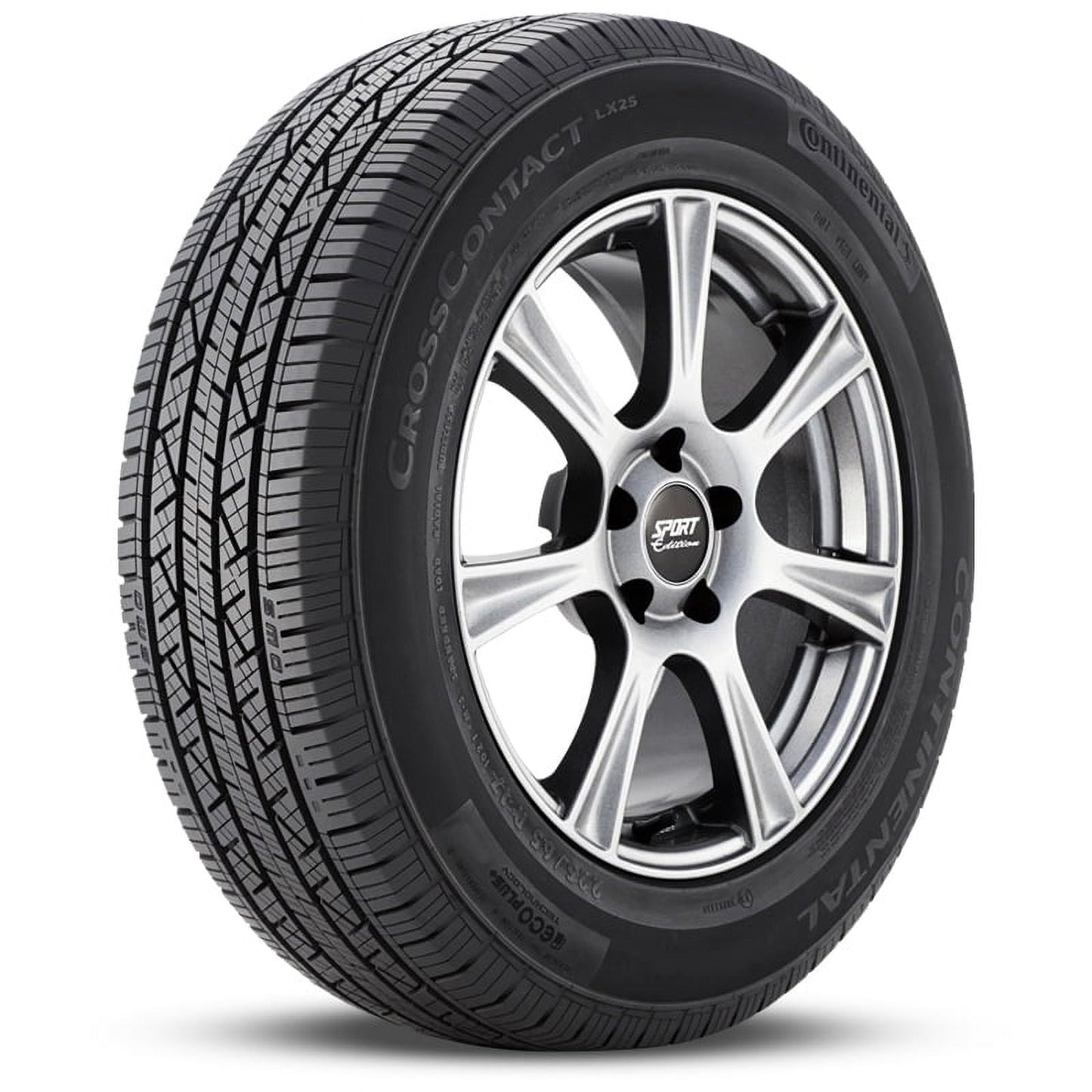 1 Continental CrossContact LX25 225/65R17 102H All Season 70K Mi Warranty 740AA 15509980000 / 225/65/17 / 2256517