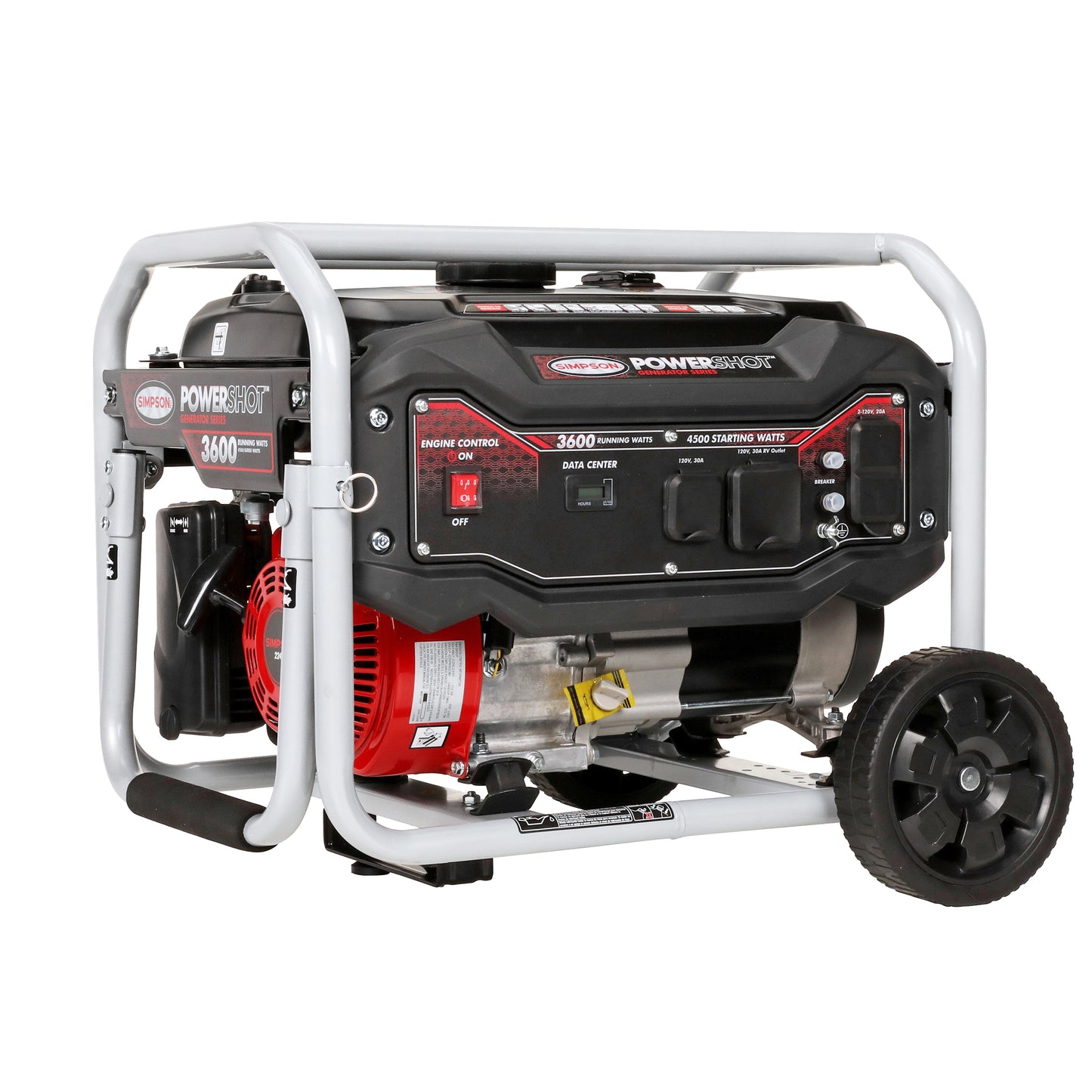 SIMPSON POWERSHOT Generator 4500 / 3600 -Watt Single fuel Portable Generator