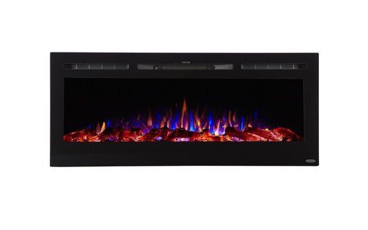 Touchstone 50.4-in W Black Fan-forced Electric Fireplace 80004