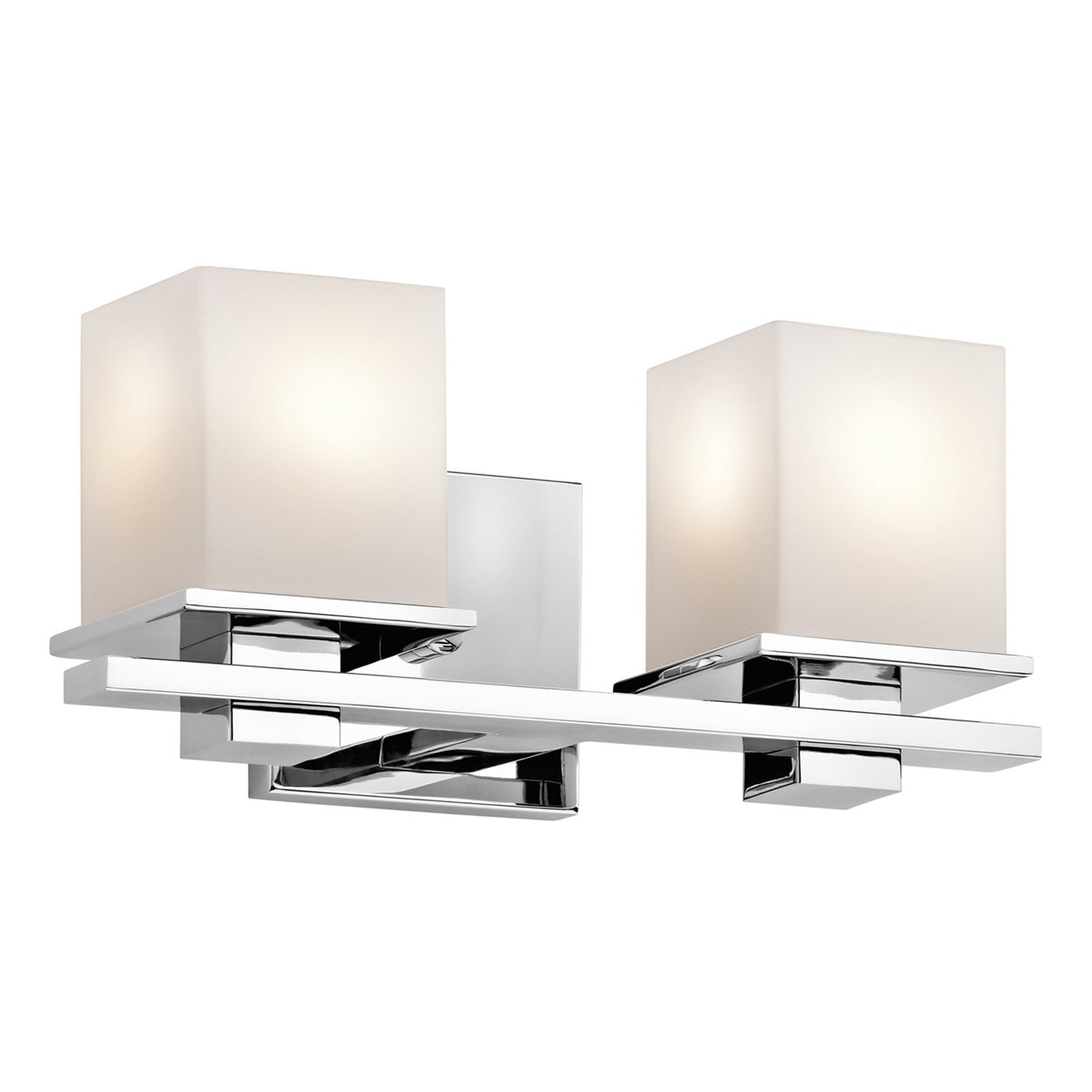 Kichler Tully 15-in 2 -Light Chrome Modern/contemporary Vanity light 1252174