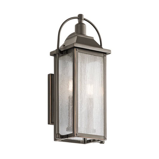 Kichler Harbor Row 2 -Light 18.5-in H Antique Bronze Hardwired Outdoor Wall Light 1253942