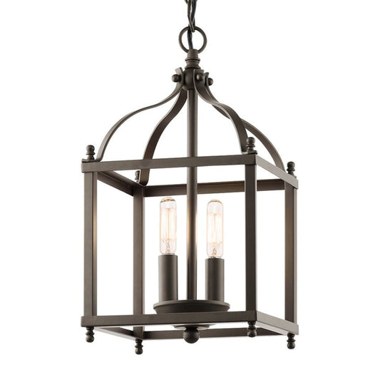 Kichler Larkin 2 -Light Olde Bronze Transitional Geometric Mini Hanging Pendant light 1253177