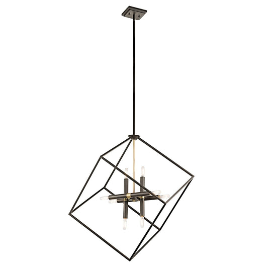 Kichler Cartone 8 -Light Bronze Modern/contemporary For Use in Dining Rooms, Foyers, Chandelier 1253171
