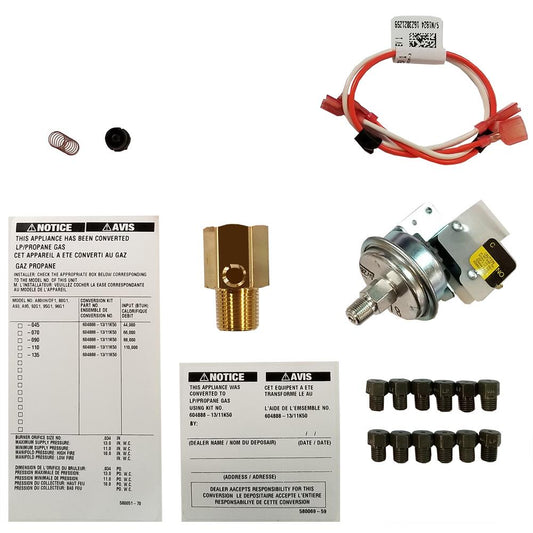 ROYALTON LP Conversion Kit for Single Stage Gas Furnaces - Commercial/Residential - Multiple Colors/Finishes - Includes 12 Orifices & Installation Instructions 11K50
