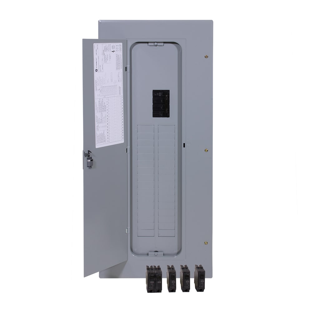 GE GE PowerMark Gold 200-Amp 32-Spaces 64-Circuit Indoor Main Breaker Load Center (Value Pack) TM3220C64K