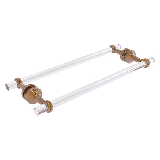 Allied Brass Pacific Beach 18-in double Brushed Bronze Wall mount Double Towel Bar