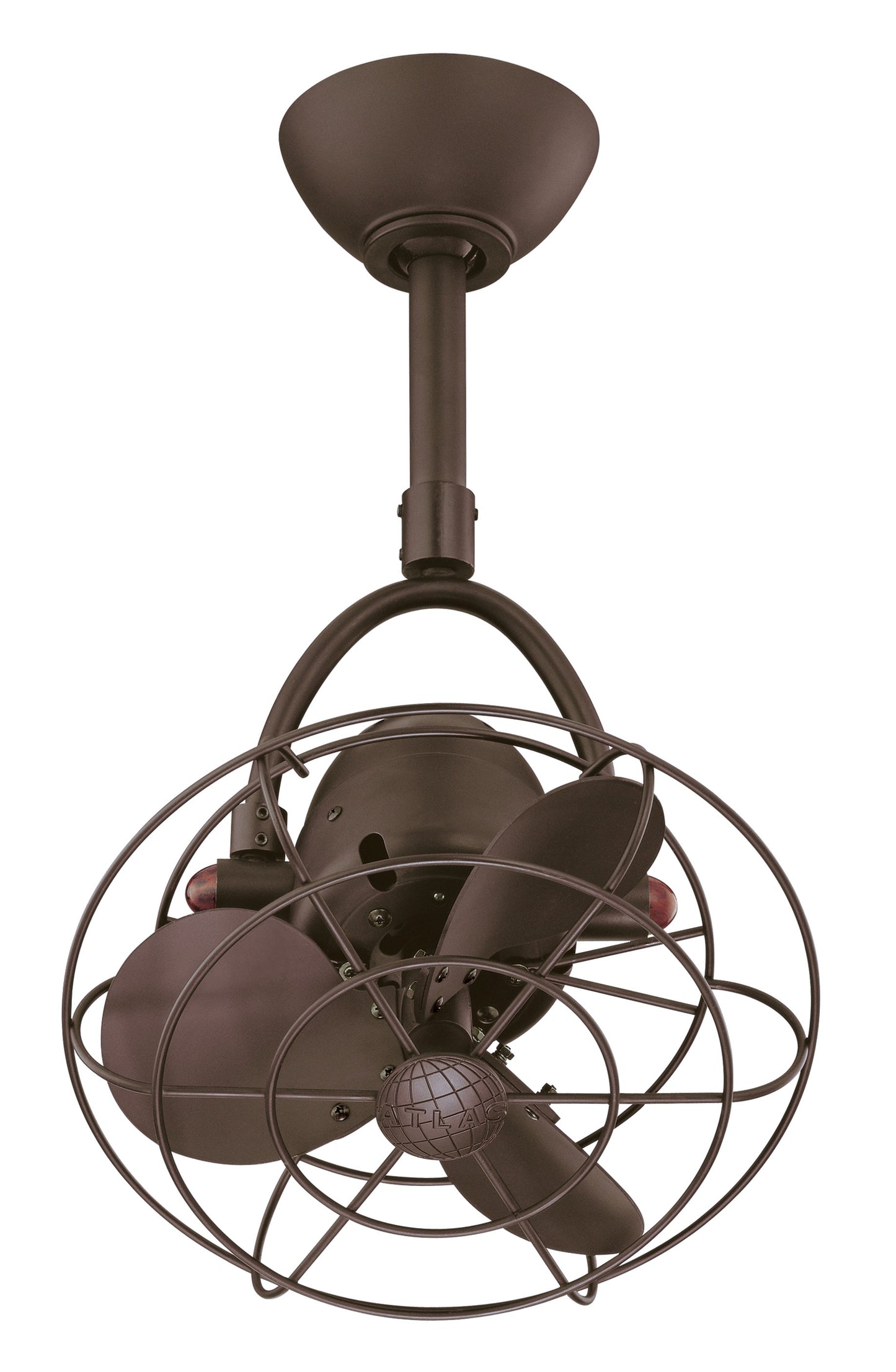 Matthews Fan Company Diane 13-in Outdoor Textured Bronze with Textured Bronze Blades Ceiling Fan Without Light - Remote Included ( 3 -Blade ) 1453618