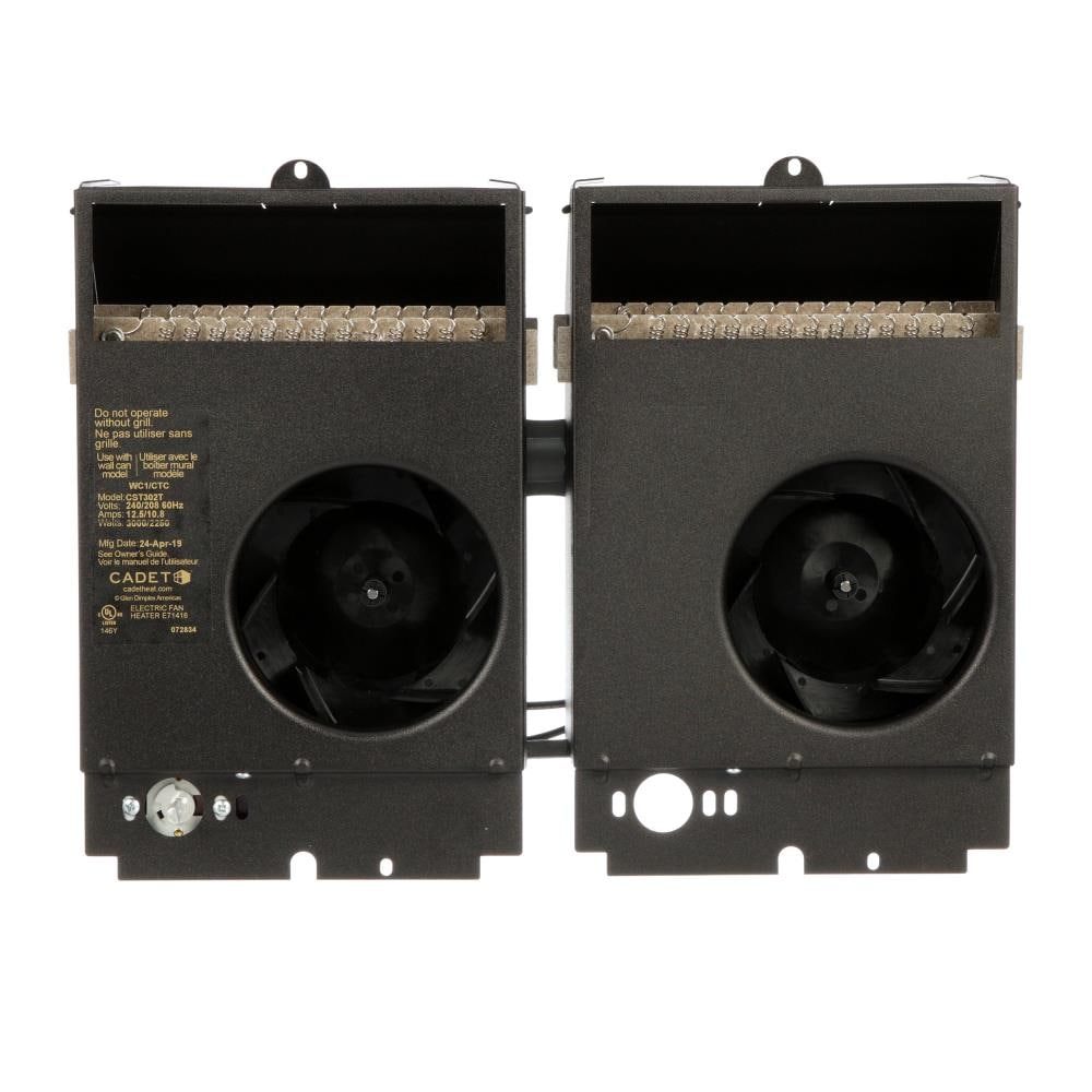 Cadet Com-Pak Twin Up to 3000-Watt 208/240-Volt Fan Heater (14.5-in L x 11.25-in H Grille) 67531