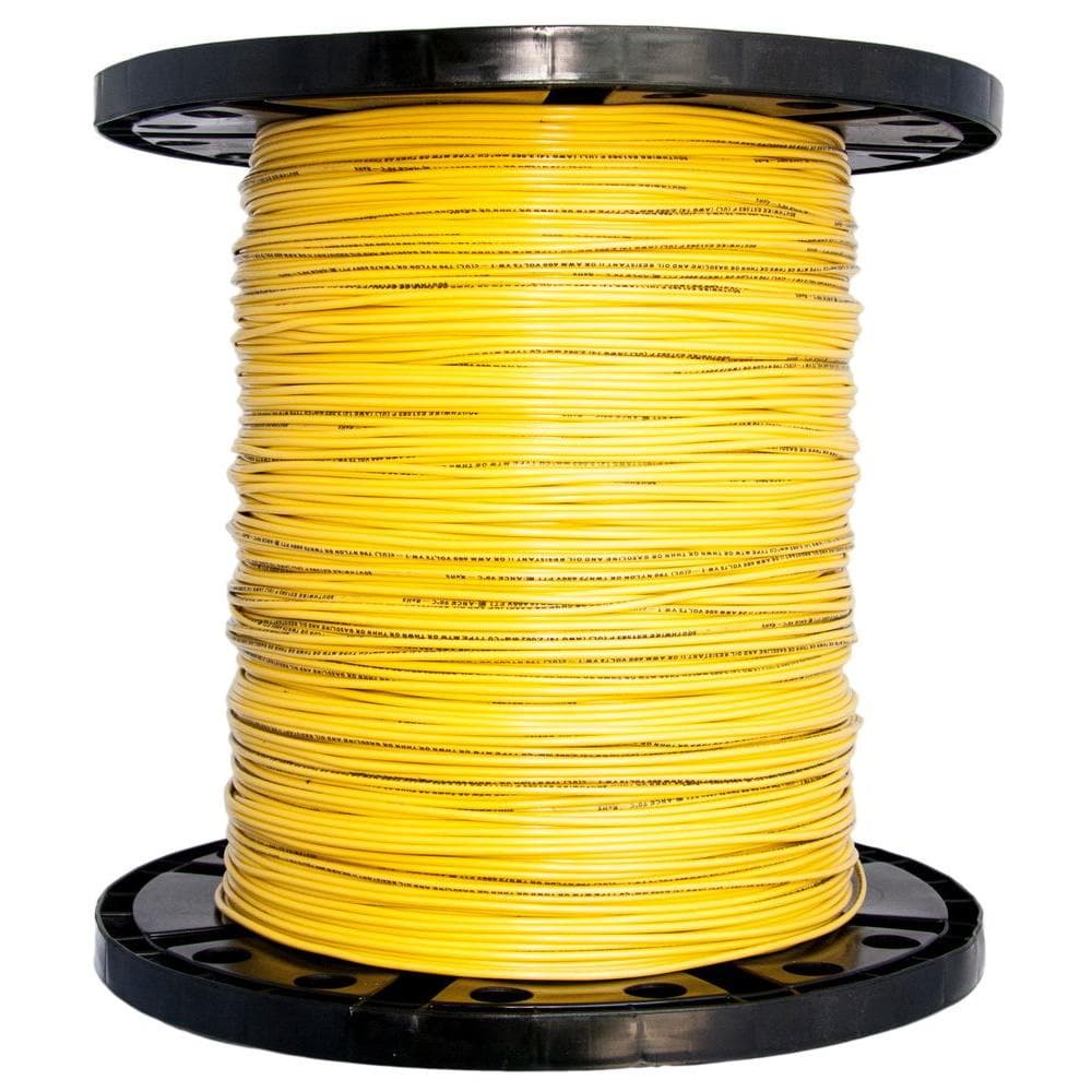 Southwire 2500-ft 12-AWG Yellow Stranded Copper Thhn Wire (By-the-roll) 22969006