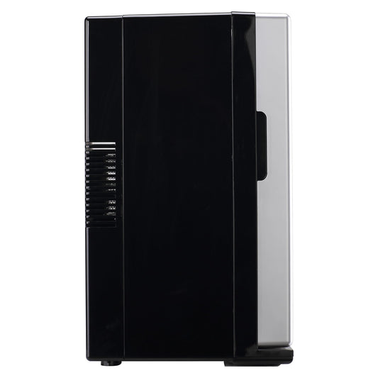 12.68-Qt./18-Cans/4-Wine-Bottles 40-Watt Retro Beverage Fridge with Temperature Control, EFMIS567-SILVERPT