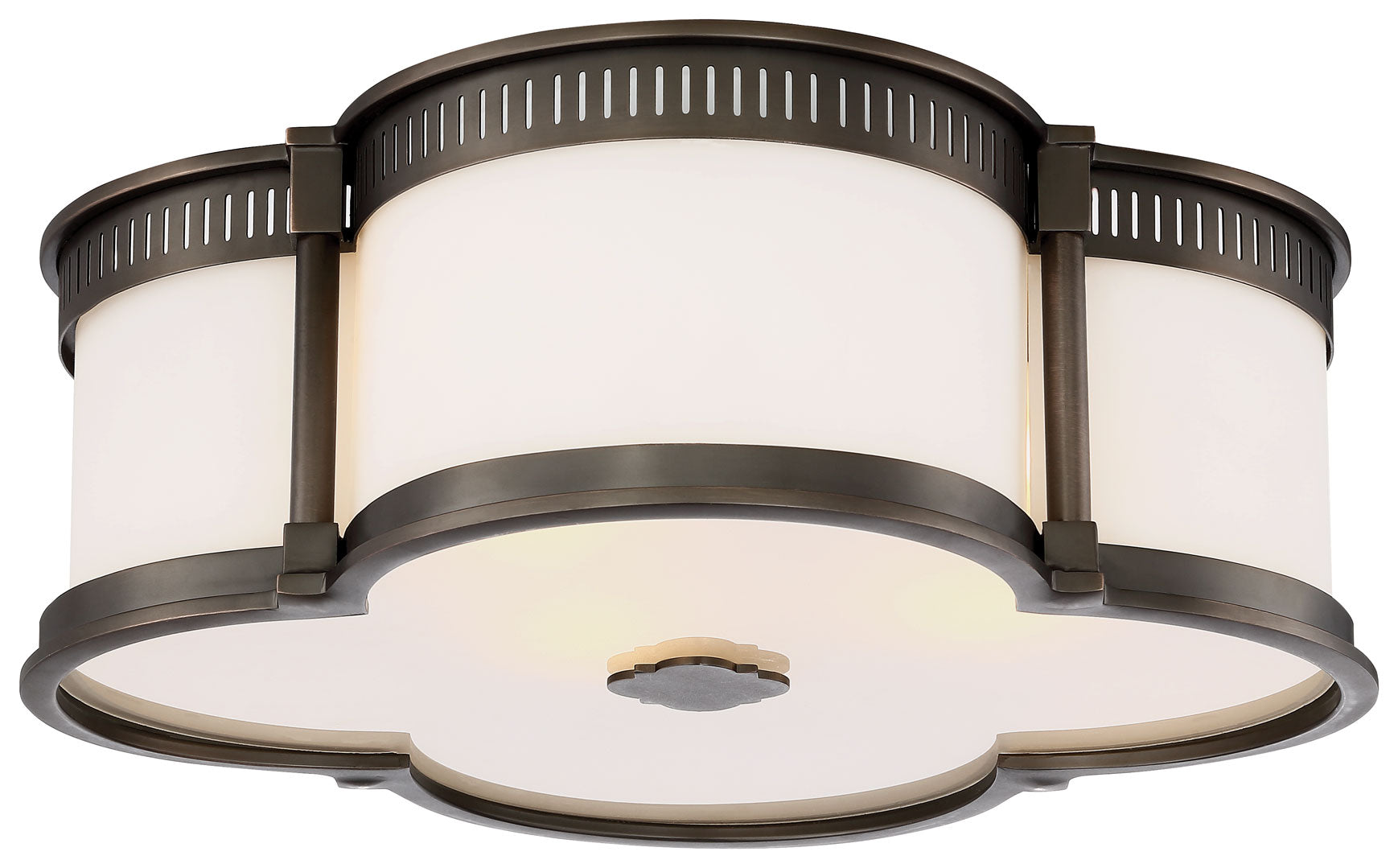 Minka Lavery Lavery 1 -Light 16.25-in Matte Bronze Integrated LED Flush Mount Light 1664909