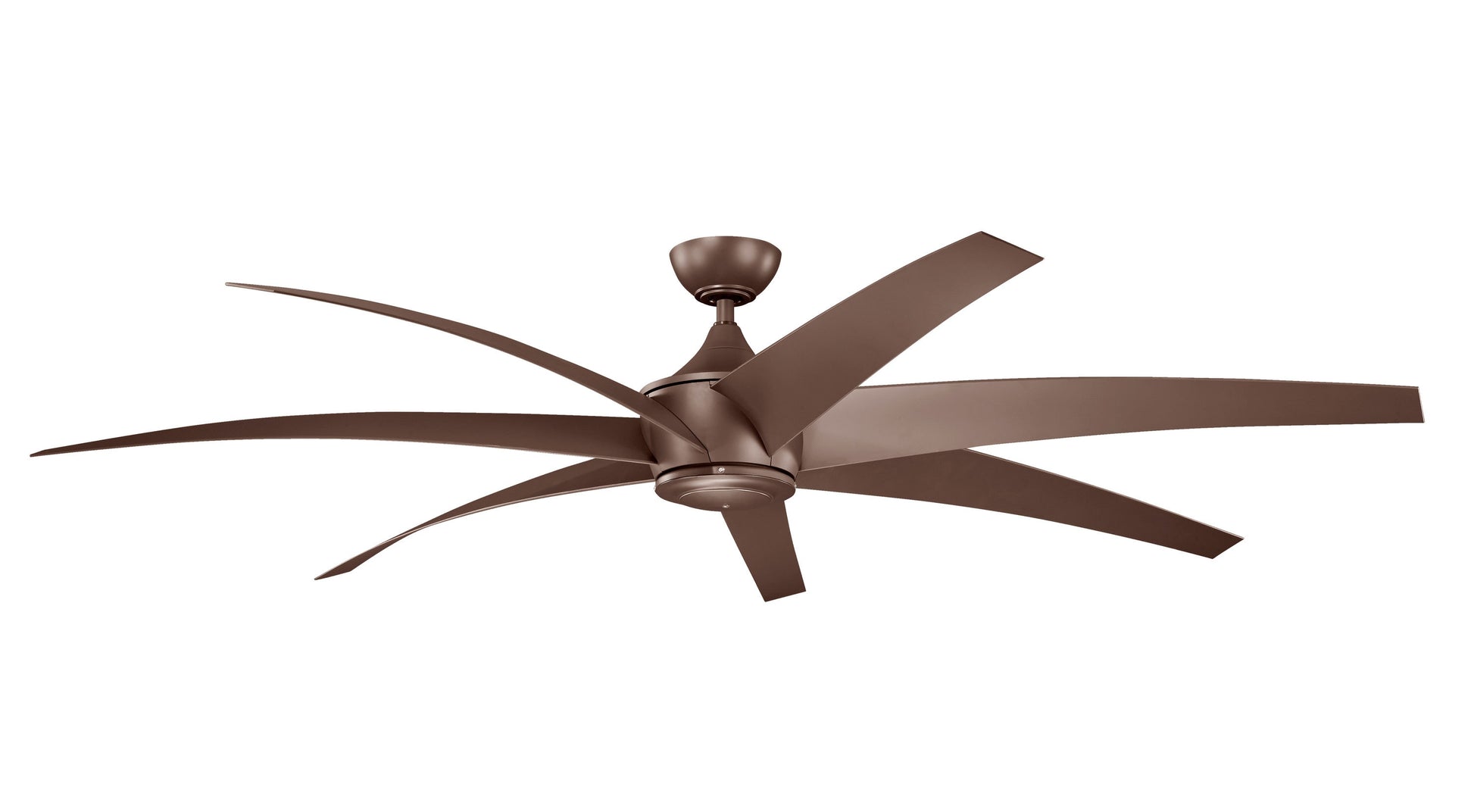 Kichler Lehr 80-in Outdoor Coffee Mocha with Coffee Mocha Blades Ceiling Fan Light Kit Compatible - Remote Included ( 7 -Blade ) 1694900