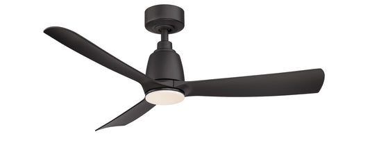 Fanimation Kute 44-in Black Color-changing Integrated LED Indoor/Outdoor Smart Propeller Ceiling Fan with Light and Remote (3-Blade) FPD8547BL-LK