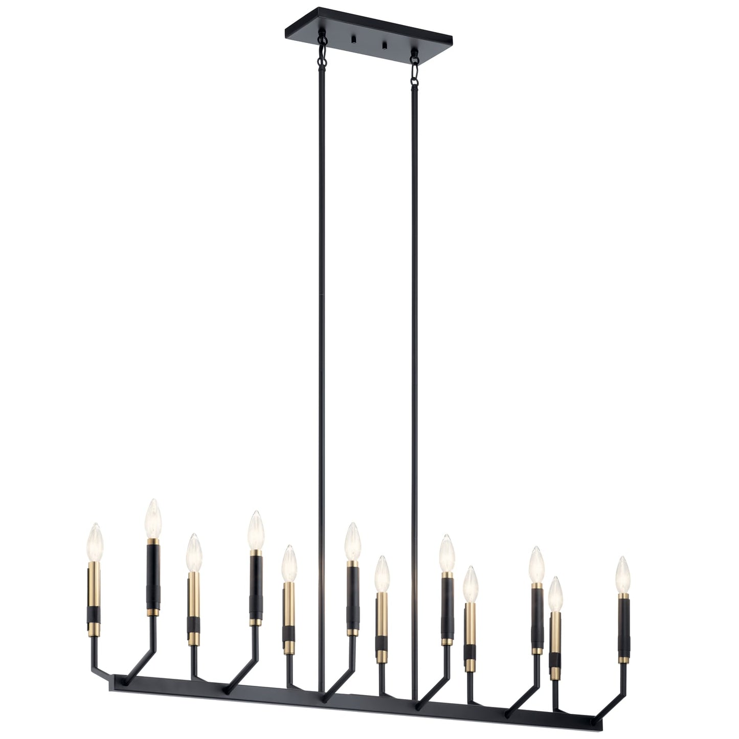 Kichler Armand 12 -Light Black Modern/contemporary For Use in Bedrooms, Dining Rooms, Kitchens, Living Rooms Chandelier 2854250