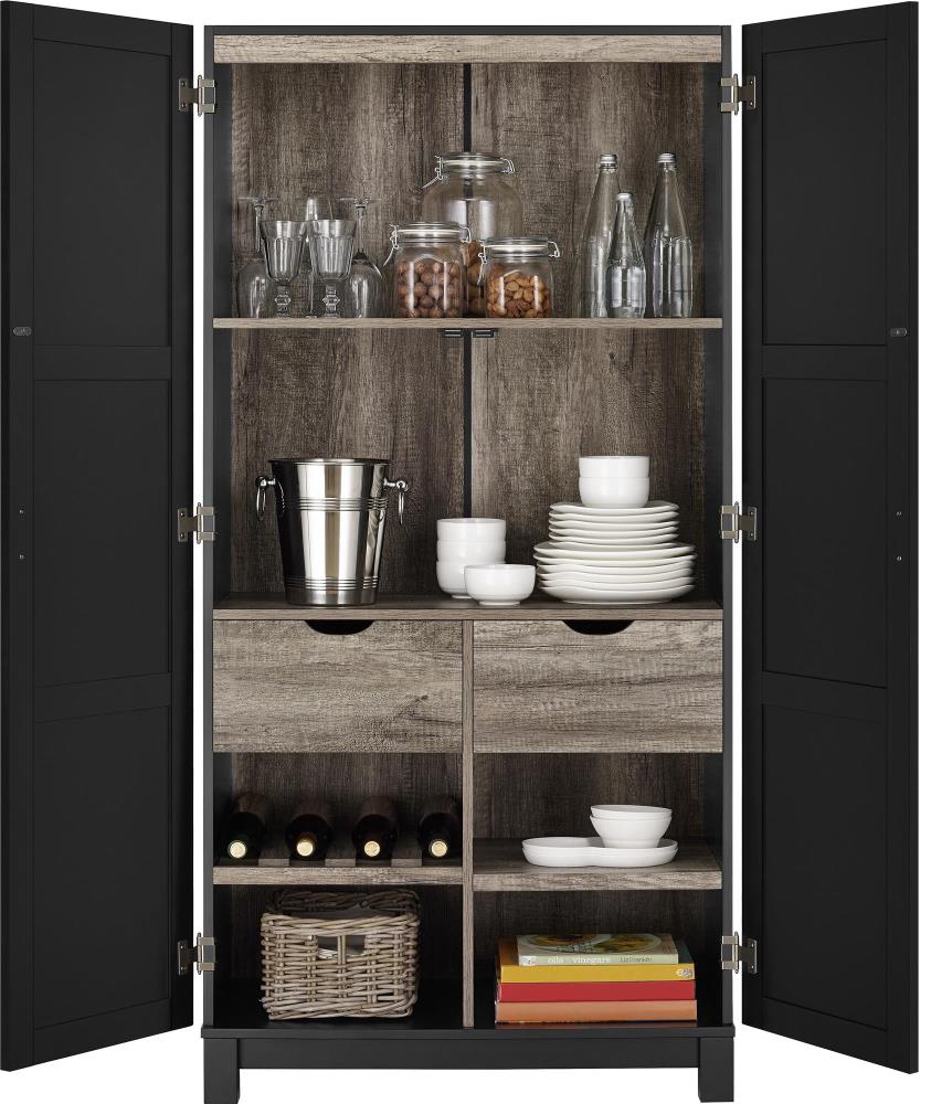 Ameriwood Home Carver Black Pantry