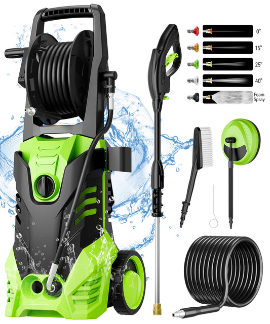 Fenbeli 3000 PSI Electric Pressure Washer, 2.0 GPM Power Washer for Cars, Homes, Driveways, and Decks