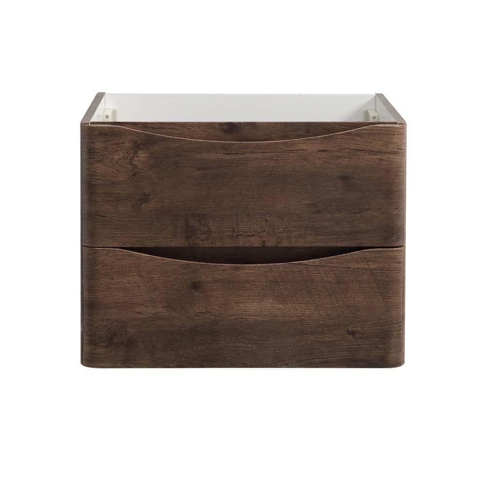 Fresca Tuscany 24-in Rosewood Floating Bathroom Vanity Base Cabinet without Top