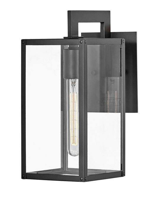 Hinkley Max 1 -Light 13.25-in H Black Hardwired Outdoor Wall Light 3661494