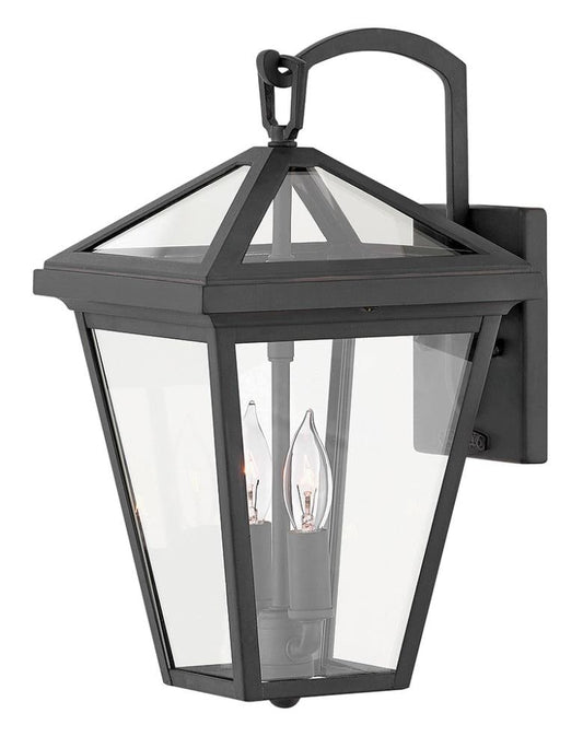 Hinkley Alford Place 2 -Light 14-in H Black Hardwired Outdoor Wall Light 3661468