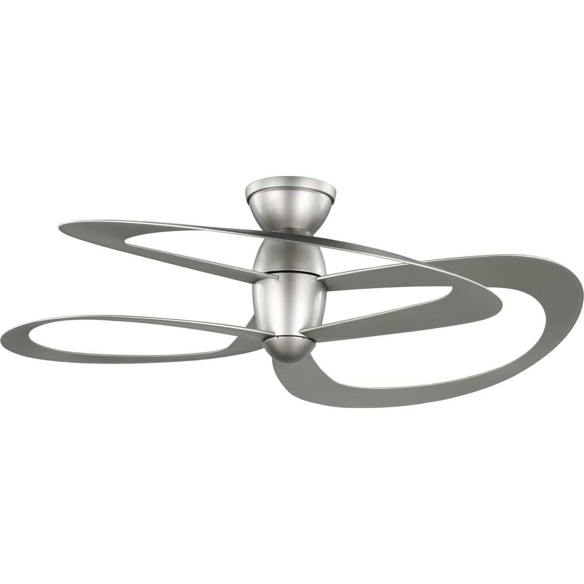 Progress Lighting Willacy 48-in Painted Nickel Indoor/Outdoor Flush Mount Smart Ceiling Fan and Remote (3-Blade) P250063-152