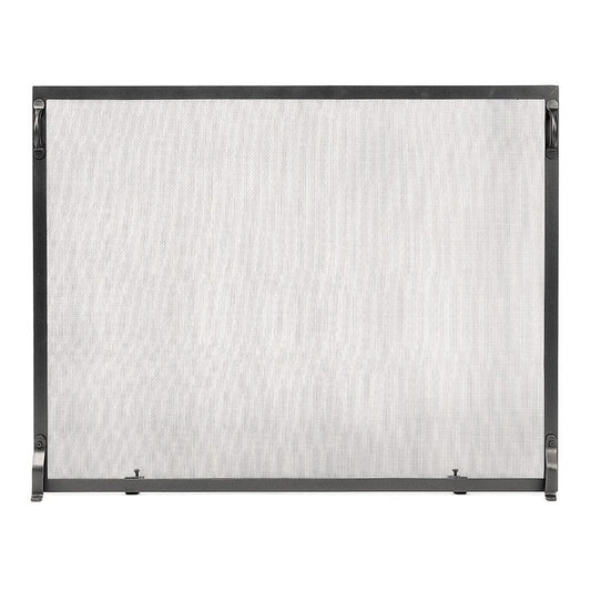 Minuteman International 5-in Graphite Iron 1-Panel Flat Fireplace Screen SS-4433