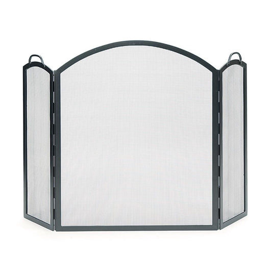 Minuteman International 58-in Graphite Iron 3-Panel Arched Fireplace Screen SSS-05L