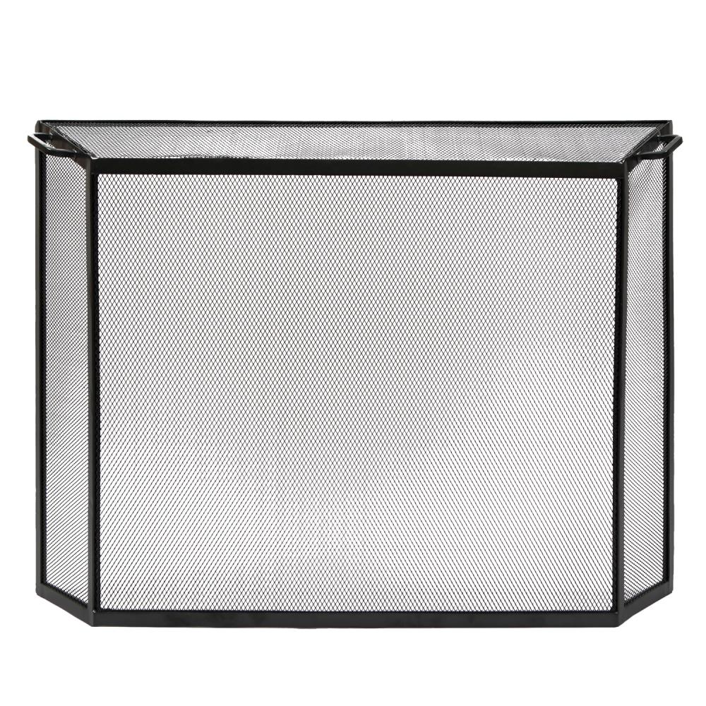 Minuteman International 7-in Graphite Iron 1-Panel Flat Fireplace Screen S-54
