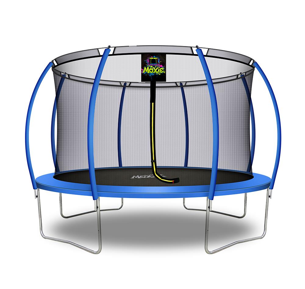 MOXIE Trampoline 12.53-ft Round Backyard in Blue