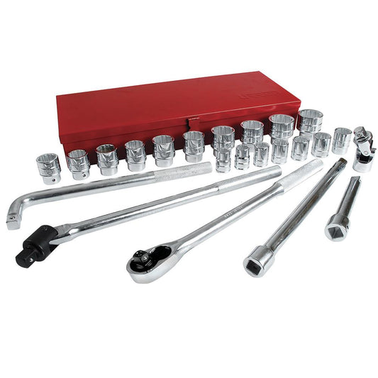 URREA 3/4-in Drive Standard (SAE) Intermediate Socket Set 24 -Pieces