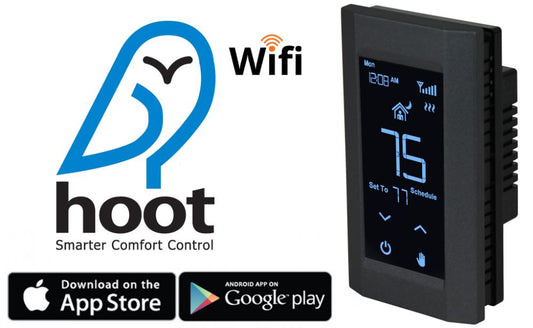 KING Black Thermostat with Wi-Fi Compatibility K902-B