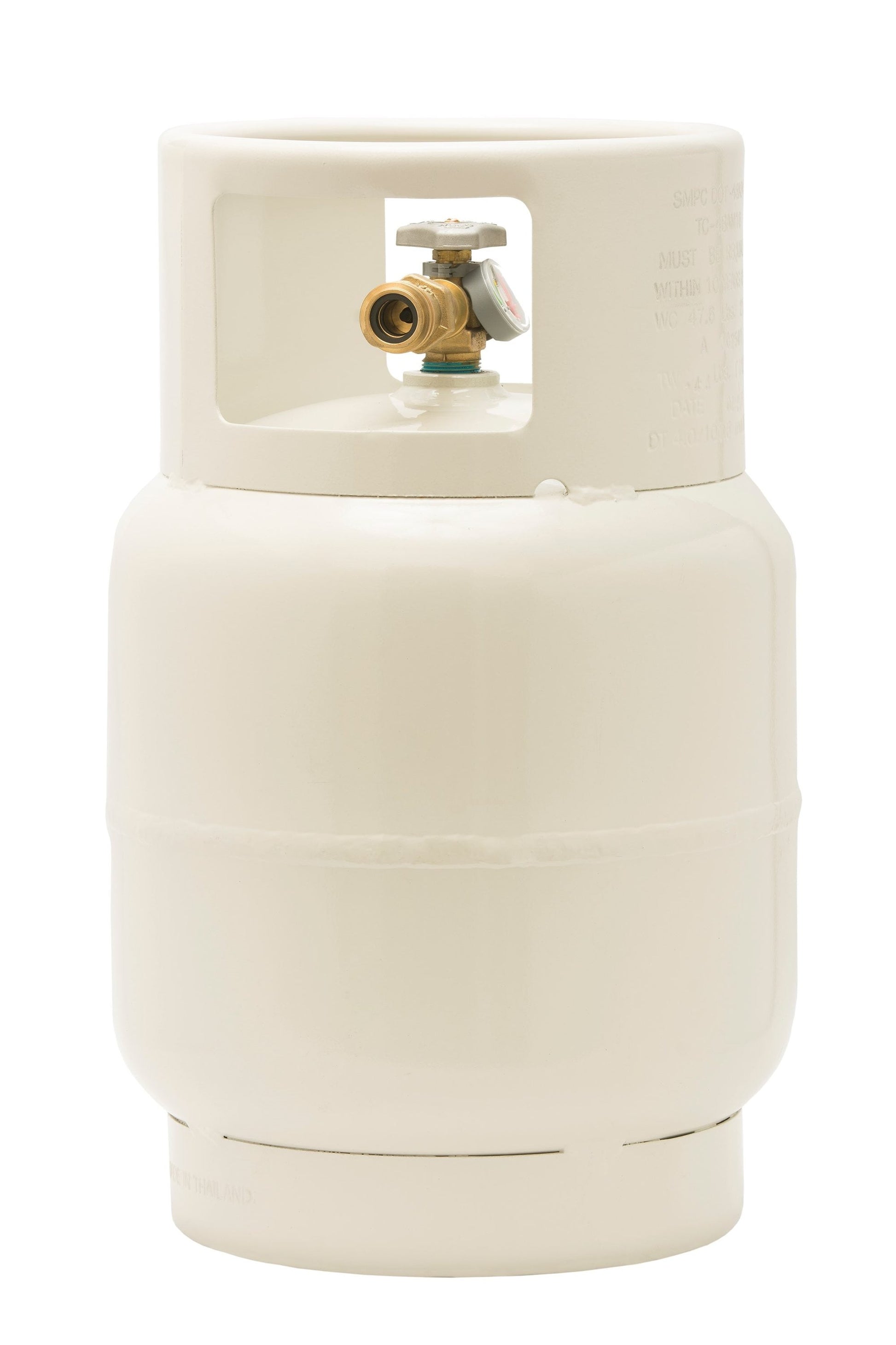 Flame King 20LB Floor Buffer Cylinder with Built-In-Gauge Steel Propane Tank YSN201BT