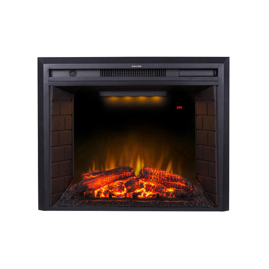 Clihome 30.5-in W Black LED Electric Fireplace VL-EF28T