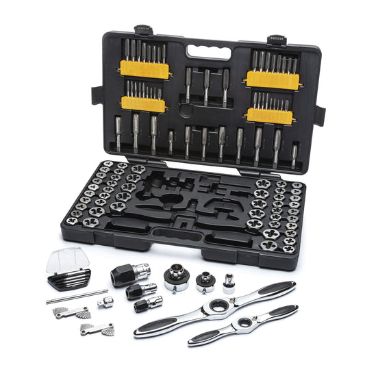 GEARWRENCH 114-Piece Standard (Sae) and Metric Combination Tap and Die Set 82812