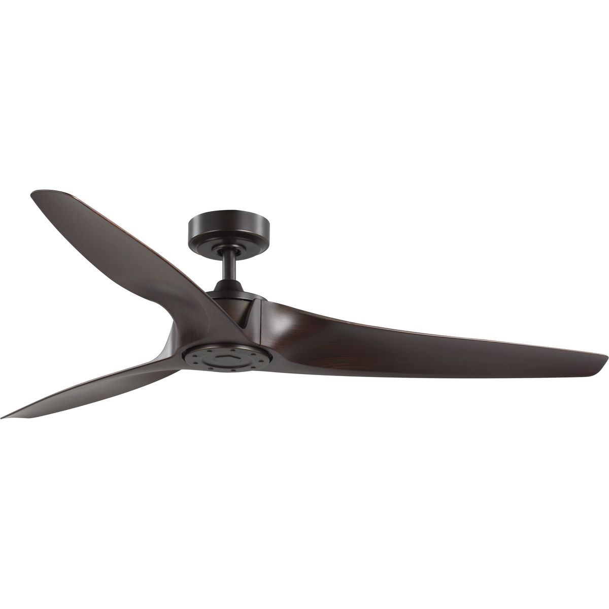 Progress Lighting Manvel 60-in Outdoor Antique Bronze with Walnut Blades Propeller Ceiling Fan Without Light - Remote Included ( 3 -Blade ) 4966821