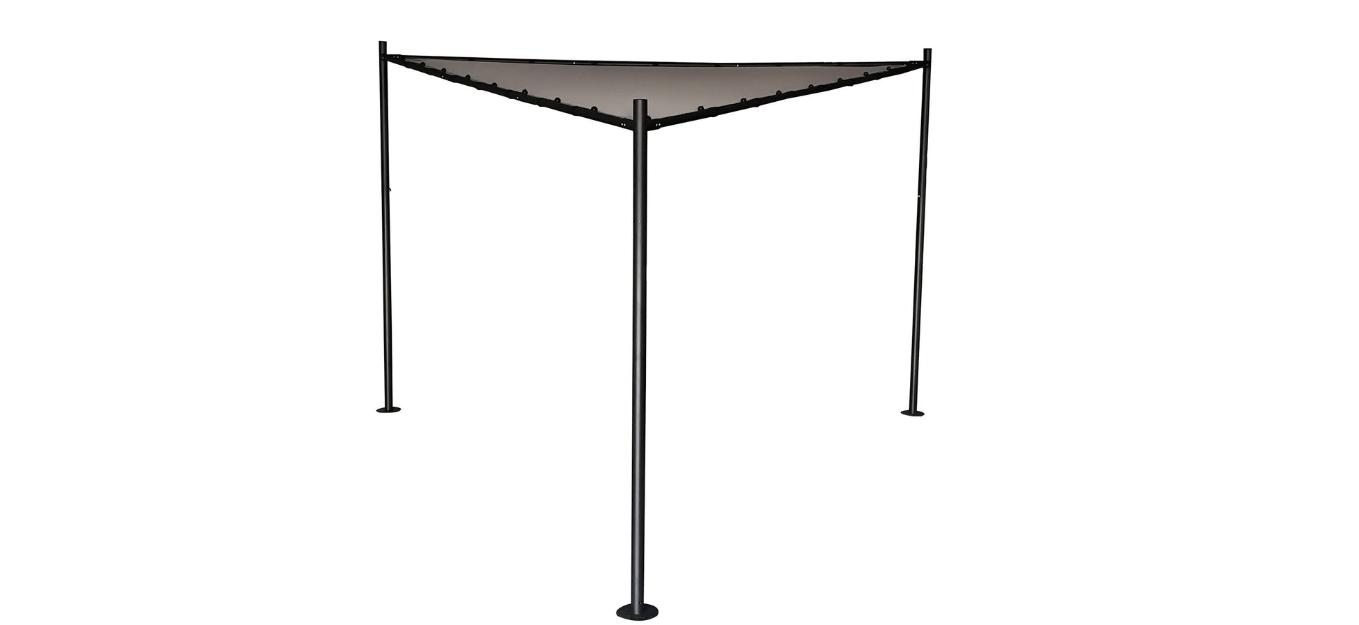 SimplyShade Black 13-ft x 13-ft Boulder Shade sail with Fasteners