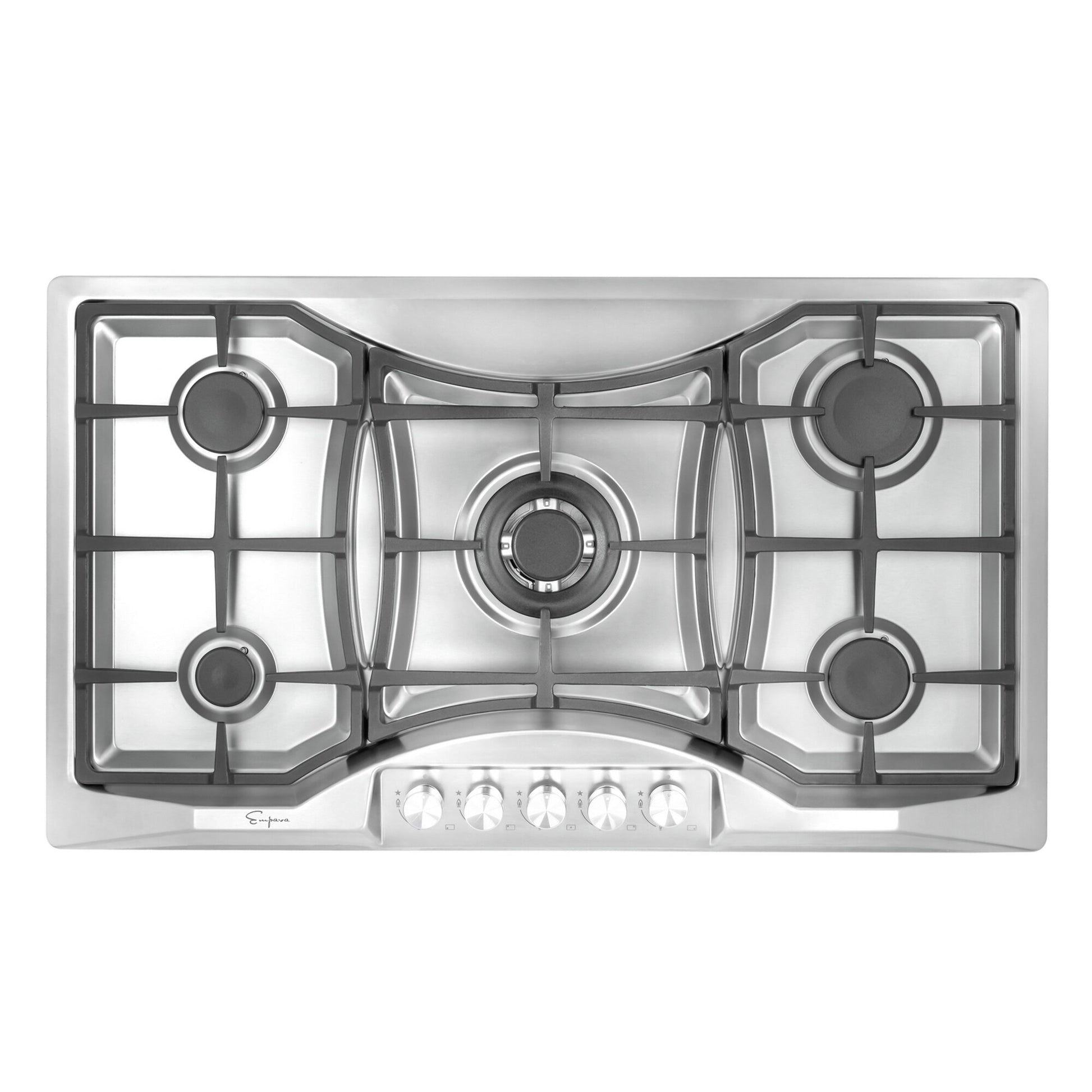 Empava 36-in 5 burners Stainless steel Gas Cooktop