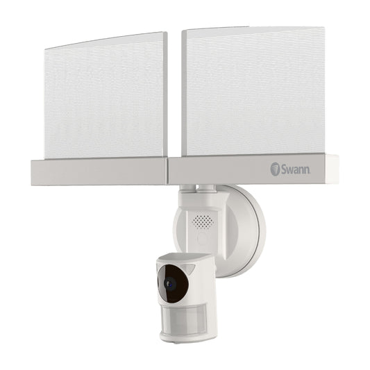 Swann Floodlight Camera Indoor/Outdoor 1-Camera Hardwired FloodlightSd (Included) Security Camera System SWIFI-SLMFLCW-US
