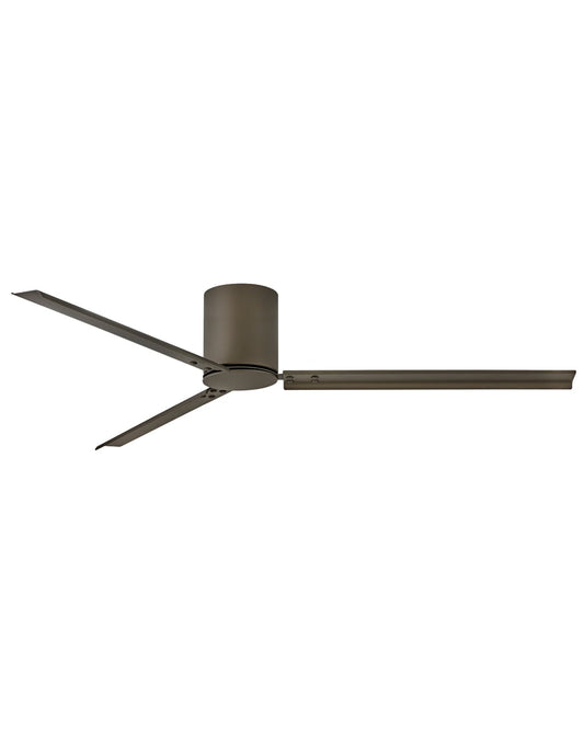 Hinkley Indy Flush 72-in Metallic Matte Bronze Indoor/Outdoor Flush Mount Smart Ceiling Fan and Remote (3-Blade) 901072FMM-NDD