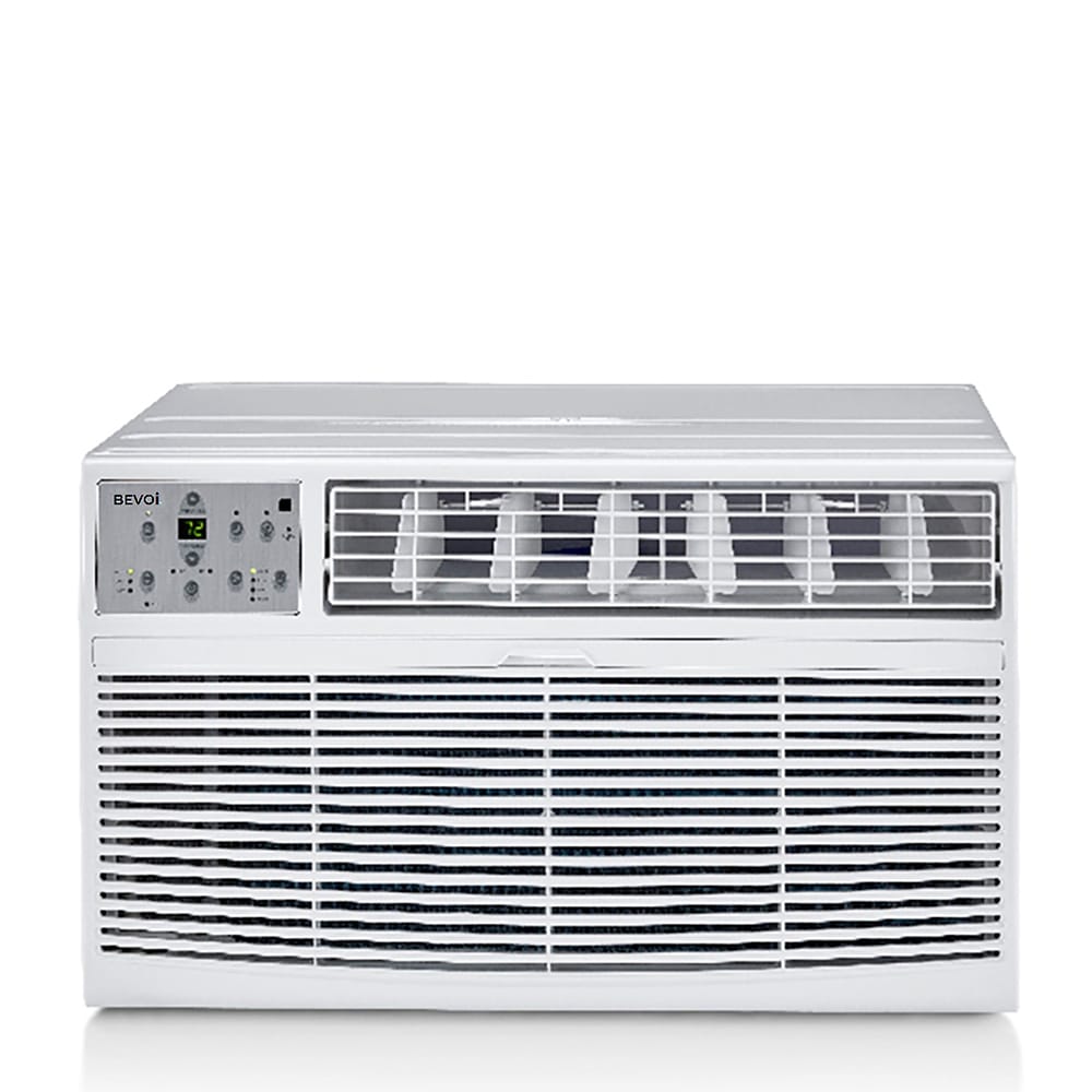 Bevoi 12000-BTU-BTU 550-sq ft 115-Volt White Through-the-wall Air Conditioner with Remote BEVTTW121C