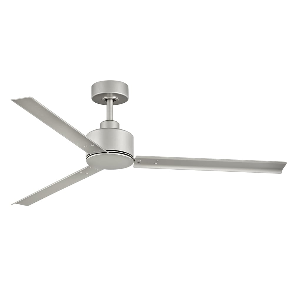 Hinkley Indy 56-in Brushed Nickel Indoor/Outdoor Smart Ceiling Fan and Remote (3-Blade) 900956FBN-NWA