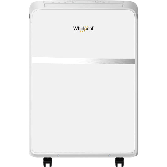 Whirlpool 5500-BTU DOE (115-Volt) White Vented Portable Air Conditioner with Remote Cools 300-sq ft WHAP081BWC